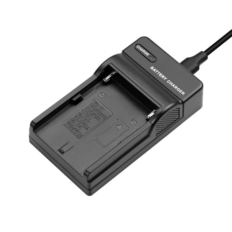 Fengbiao F970 Battery Charger NP-FM50(J) is compatible with Sony F550 and F750 camera batteries via USB charging.