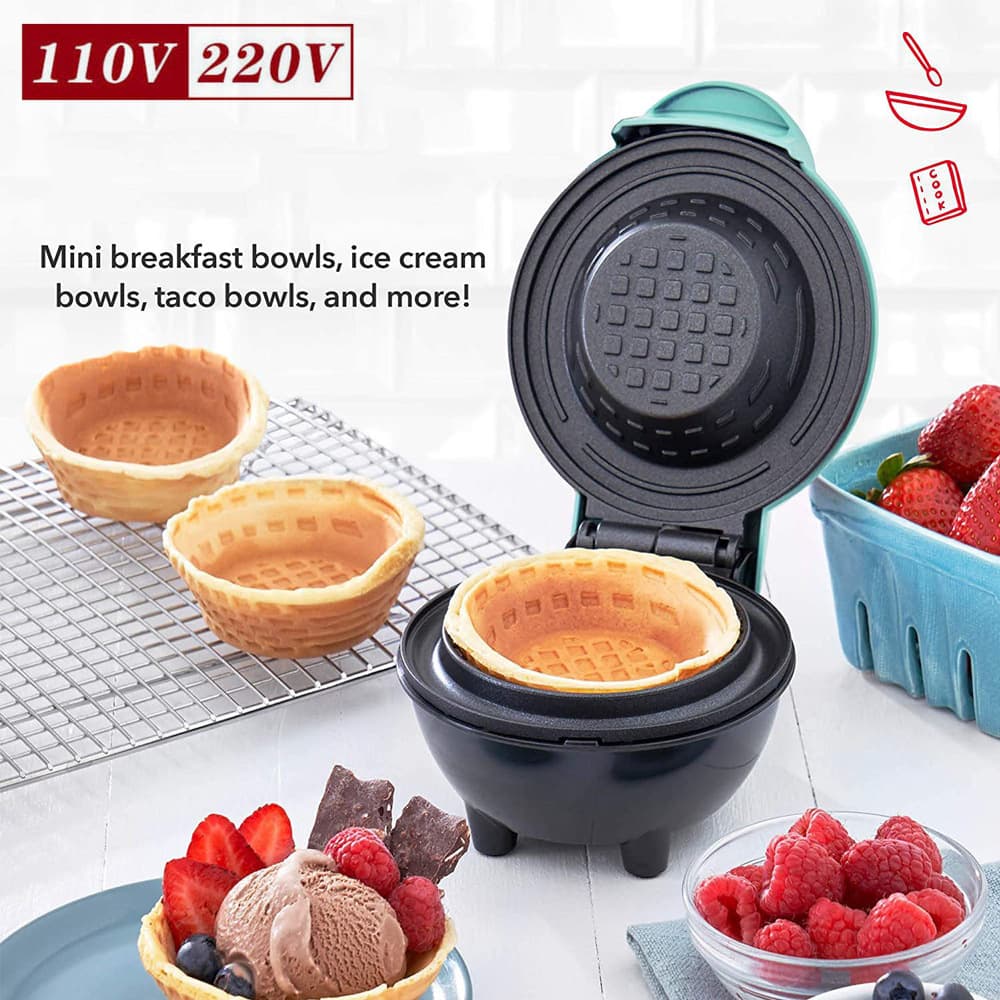 Cross-border American and European egg tart machines, breakfast machines, waffle machines, cake machines, waffle bowl machines, ice cream machines, egg roll machines
