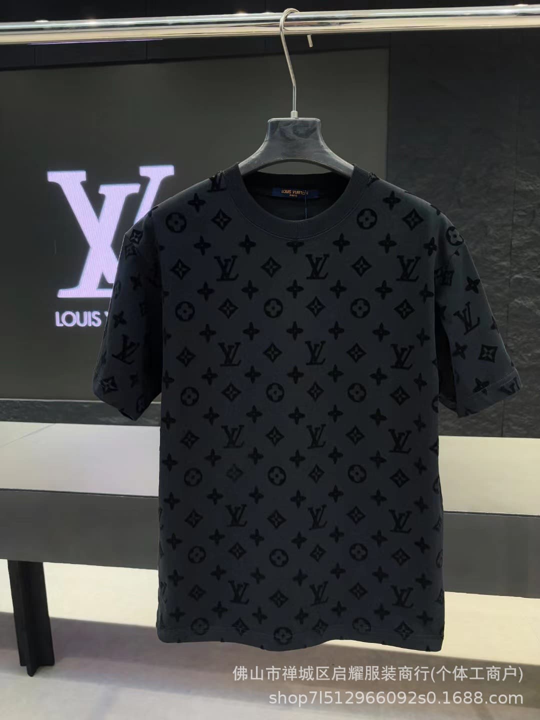 26ss Cross-border L Logo High Version 320g Round Neck Loose Pure Cotton Short Sleeve T-Shirt for Men and Women Casual Fashion