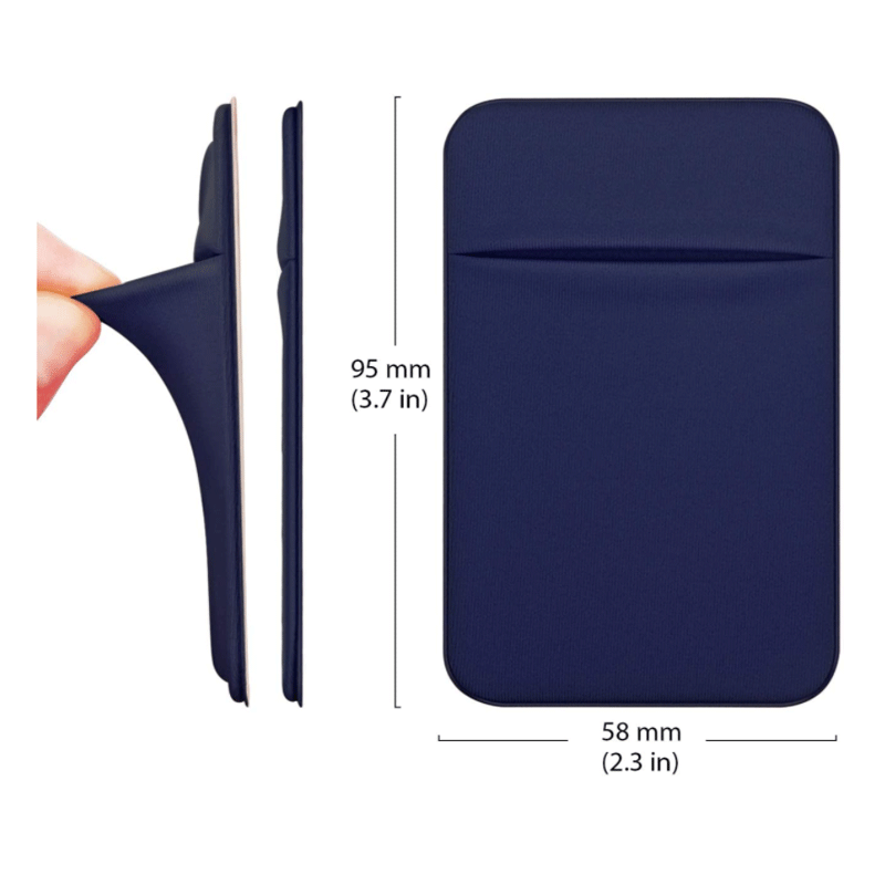 Manufacturer supplies ready-made Lycra mobile phone back-adhesive card holder, adhesive-type machine card integrated, convenient travel with cover to prevent falling off