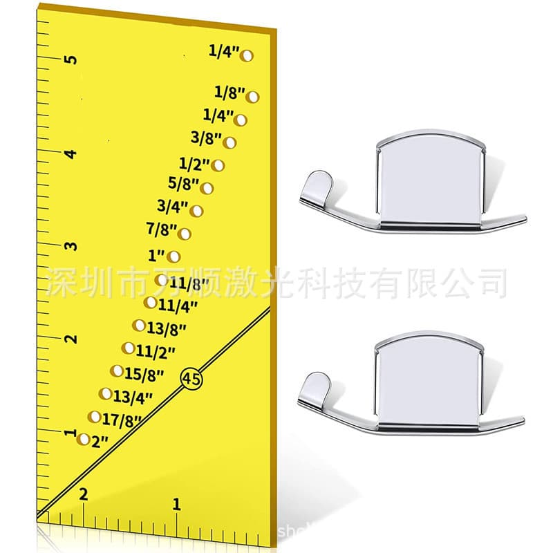 Sewing machine positioning ruler, guide ruler, DIY resistance ruler, perforation sewing ruler, magnetic gauge