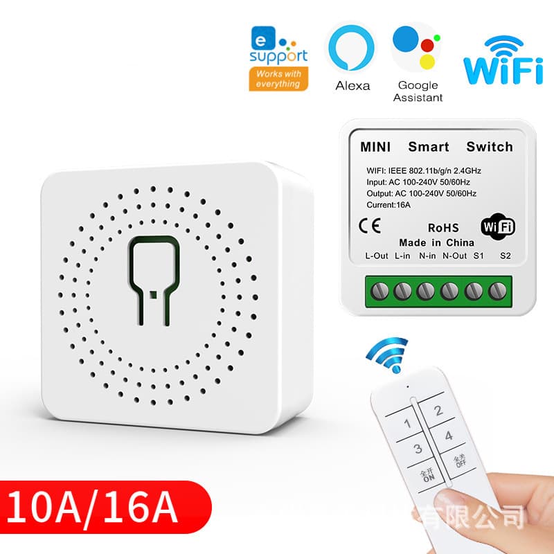 Source Factory WiFi eWeLink smart switch supports APP control timing switch and multiple voices