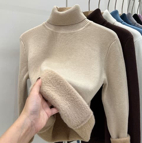 Turtleneck Sweater Women 2023 Fall Winter Versatile Inner Layer Slim Fit Black Knit Base Layer Stylish Fashion