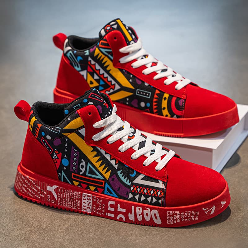L 34832 Plus size high top canvas large size high top canvas shoes cross-border quick sale