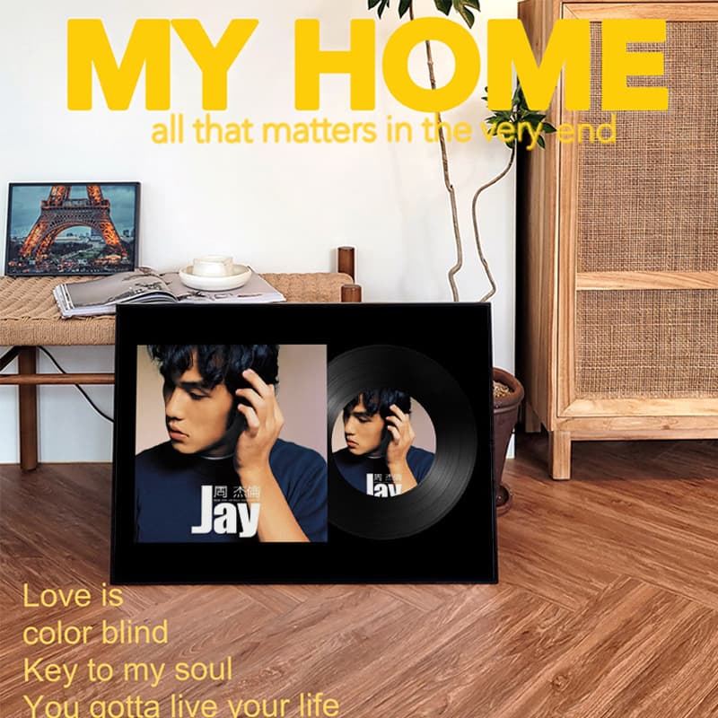 JAY Jay Chou imitation vinyl album cover decoration painting bedroom hanging painting music star ins style dormitory painting