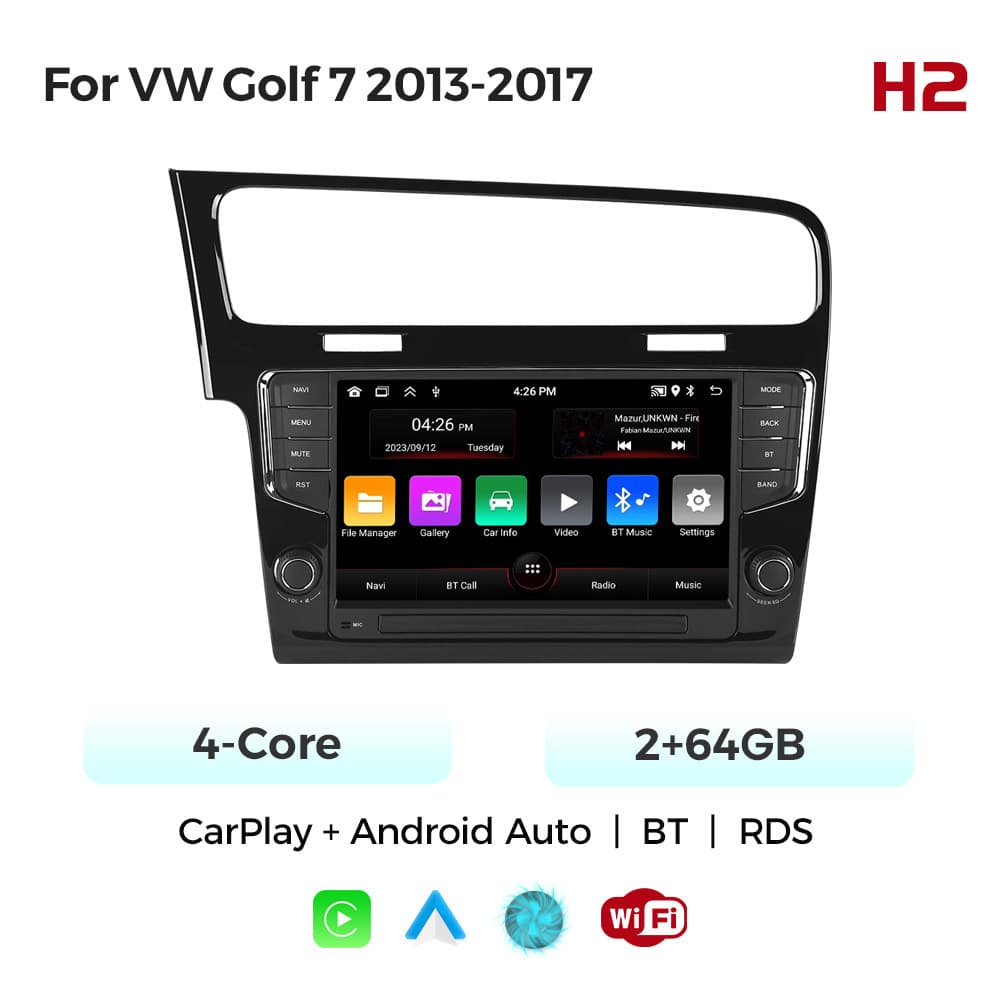 For 9" VW Golf 7 2013-2017 Volkswagen Golf 7 Original Style Car Android Navigation