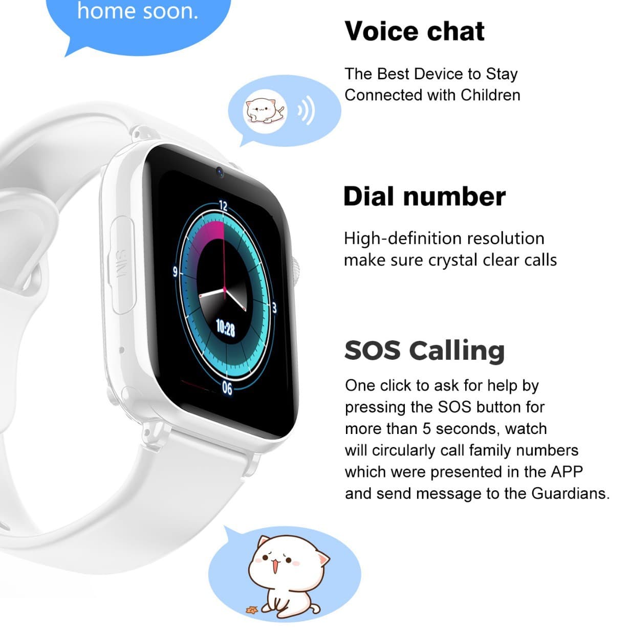 4G full network LT38 children's phone watch smart GPS positioning watch photo cross-border smartwatchkid