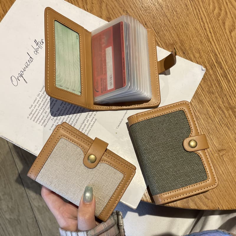 2026 new color matching niche card bag for women with good looks and ins style ID storage bag, exquisite and high-end with multiple card slots