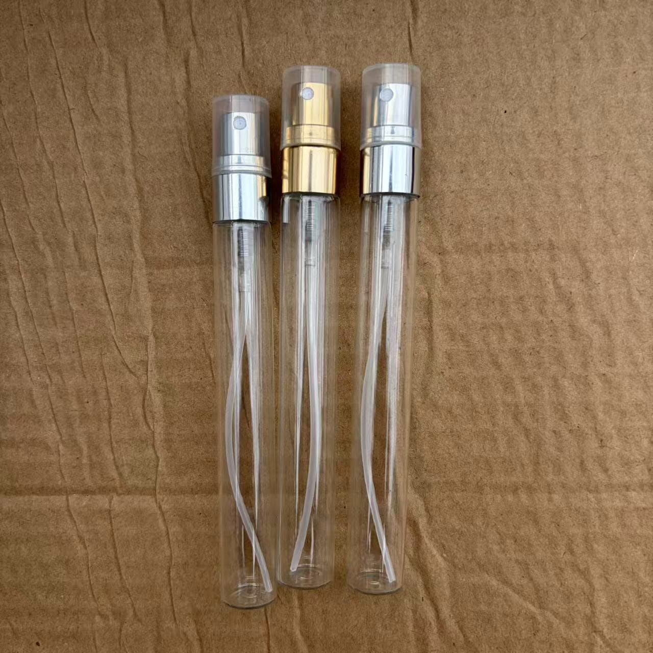 Perfume Atomizer Bottle 10ml Spray Bottle Glass Transparent Beauty Personal Care Oral Spray Sample Bottle Diameter 14mm