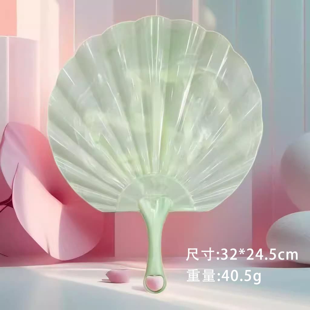 [Lucky Fan] Summer Cooling Fan - Durable, Thickened, Drop-Resistant Ginkgo Leaf Hand Fan with Artistic Design
