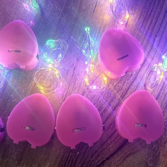Wholesale Heart-Shaped LED String Lights with Rose Accessories, Three Functions Romantic Heart Design Lights