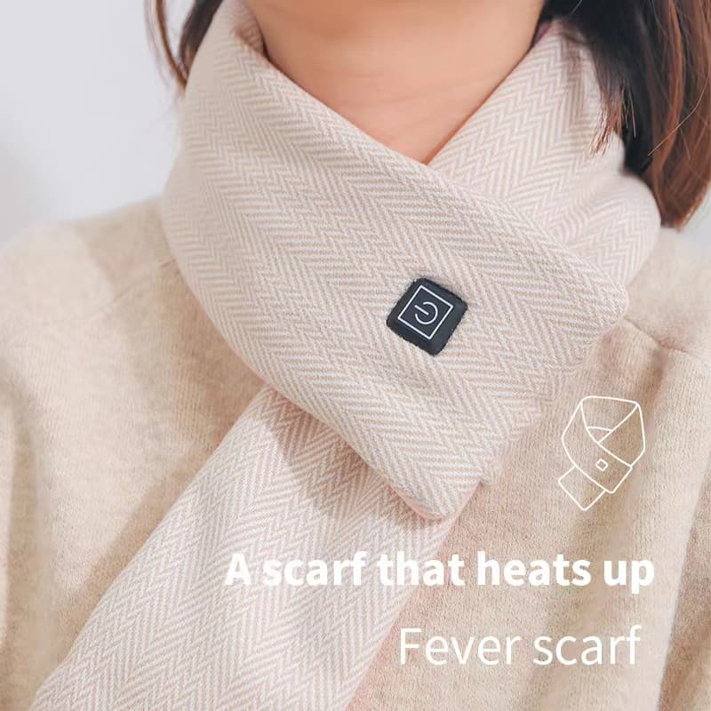 Heated Scarf for Autumn and Winter, Graphene Smart Three-Temperature Control Unisex Neck Warmer with Heat Therapy