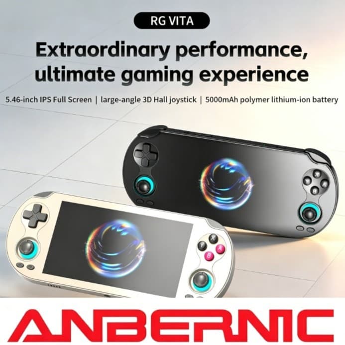 RG-VITA handheld screen 5.46-inch IPS full-view screen 3D Hall rocker 5000mAh battery life game console