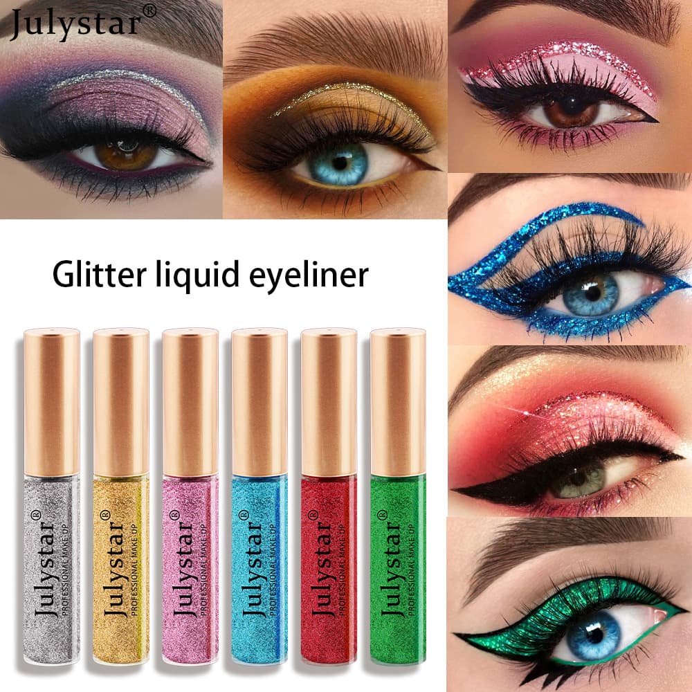 Cross-border Eyeliner Liquid Color Eyeliner Pen Pearlescent Eyeliner Waterproof Oil-proof Wholesale Eyeshadow Liquid