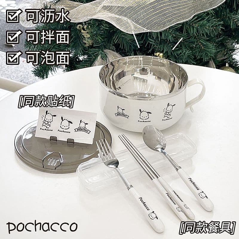 Wholesale stainless steel instant noodle bowl with lid large capacity drainable instant noodle bowl student lunch box Japanese instant noodle lunch box