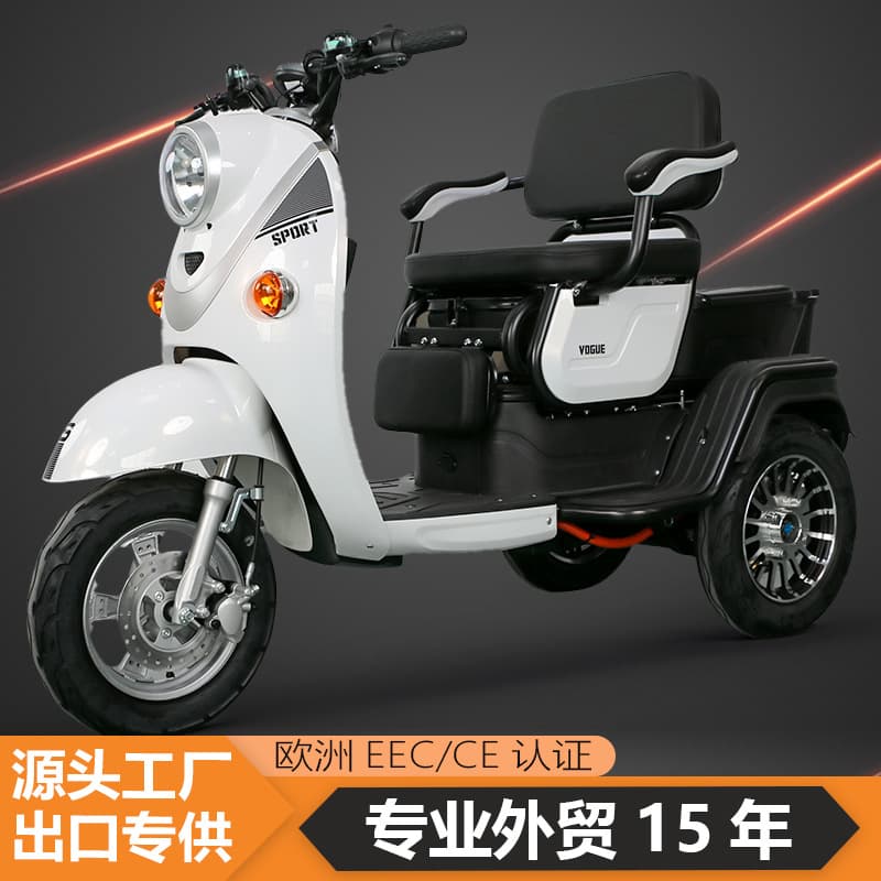 Cross-Border Export Long Range Electric Scooter Leisure Passenger Electric Motorcycle Scooter Pedal Trike