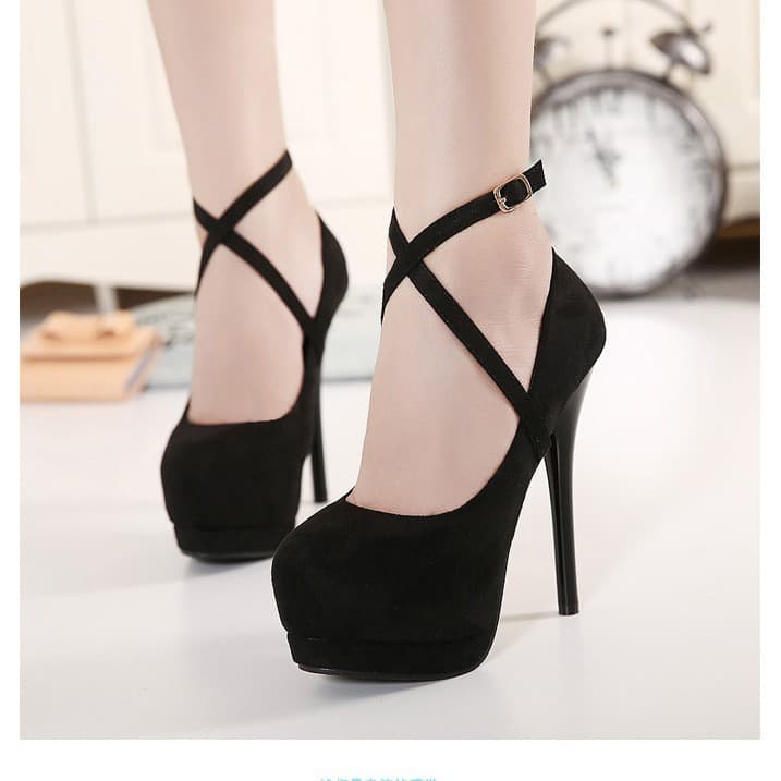 Cross Long Style Ankle Wrap Shoelaces to Prevent High Heels from Slipping, Transparent Sandal Straps