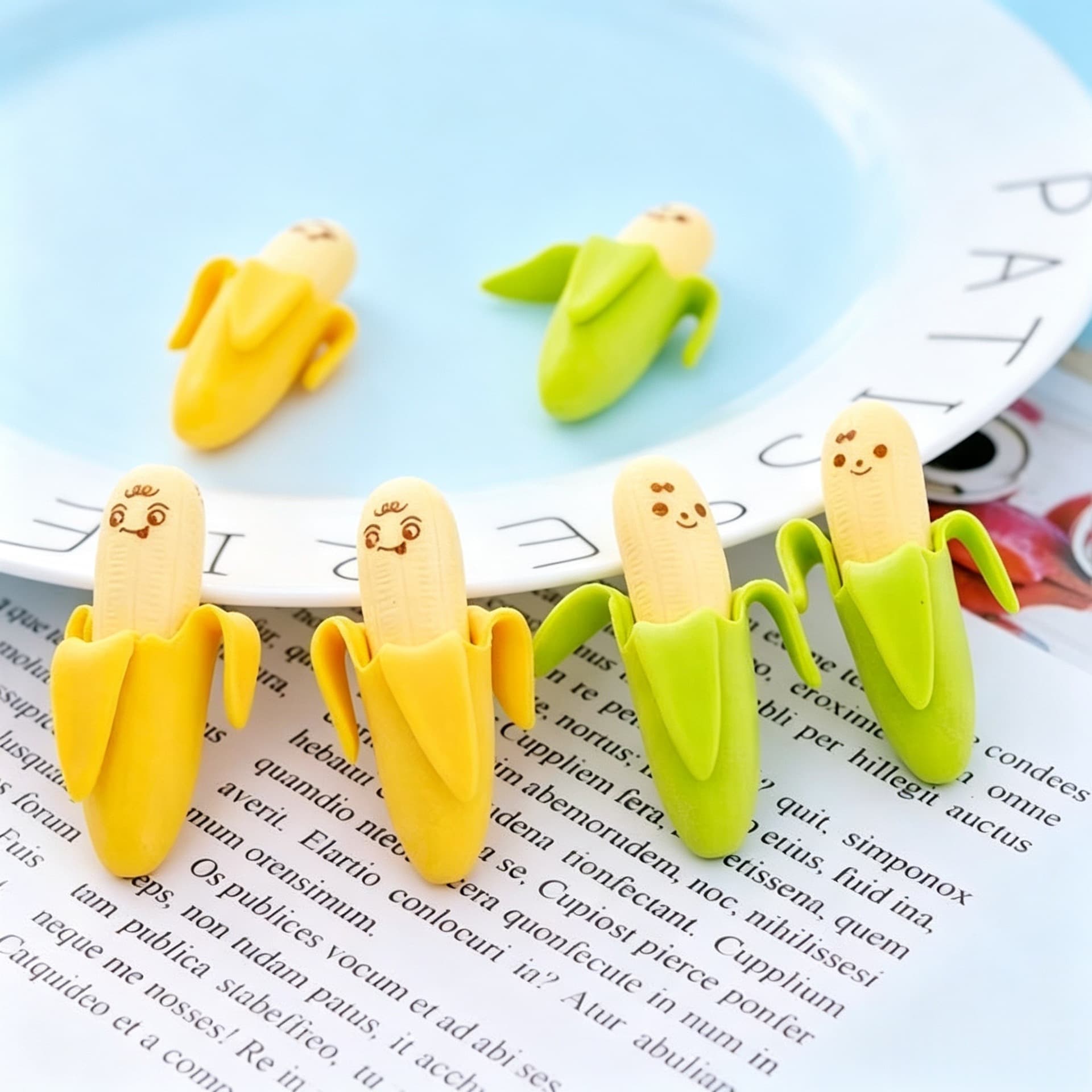3D Banana Eraser Assembly Puzzle Toy Gift Cute Cartoon Creative Eraser Student Stationery Small Gift