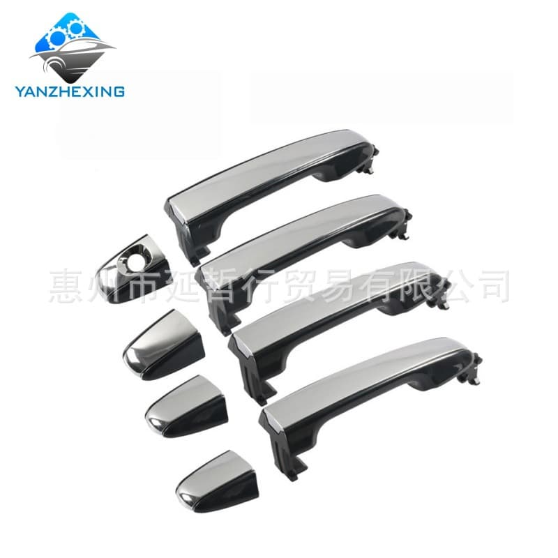 Compatible with Toyota Camry Exterior Door Handle for 2012-2017 Camry, Black Chrome