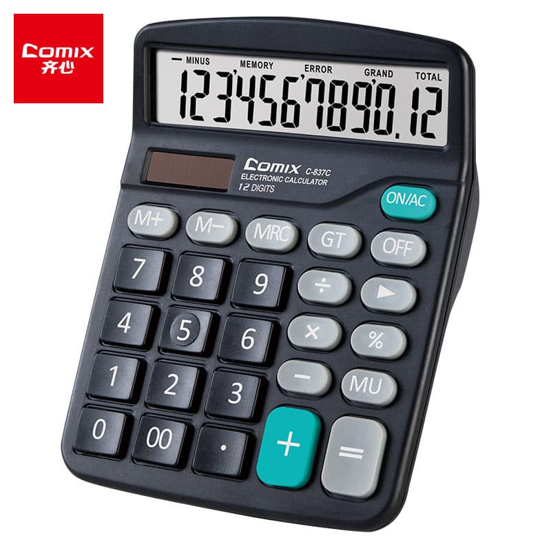 Comix Calculator with Voice, Real Human Voice Calculator for Accounting and Finance, Large Screen Office and Commercial Use