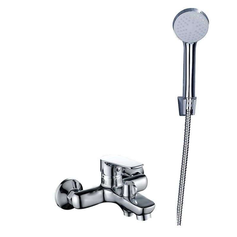 Modern Wall Mounted Bathtub Faucet Set Single Handle Bidet Shower Mixer Bath Tap