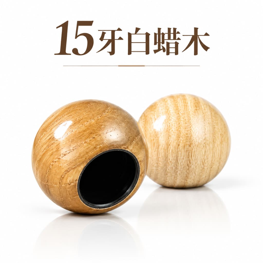 15mm Natural Beech Wood Round Ball Perfume Bottle Cap, Solid Wood Threaded Perfume Bottle Lid, Perfume Glass Bottle Cap Accessory, In Stock