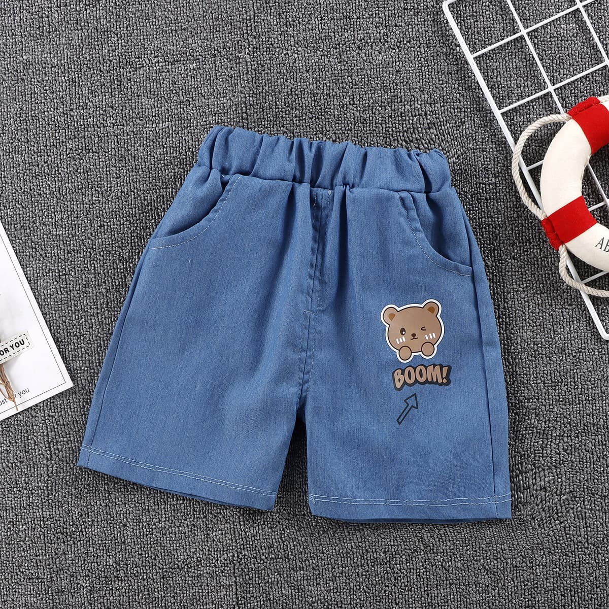 Baby Boys Girls Casual Thin Denim Shorts Children's Outdoor Fashionable Summer Pants Baby Clothes Kids' Leisure Trousers