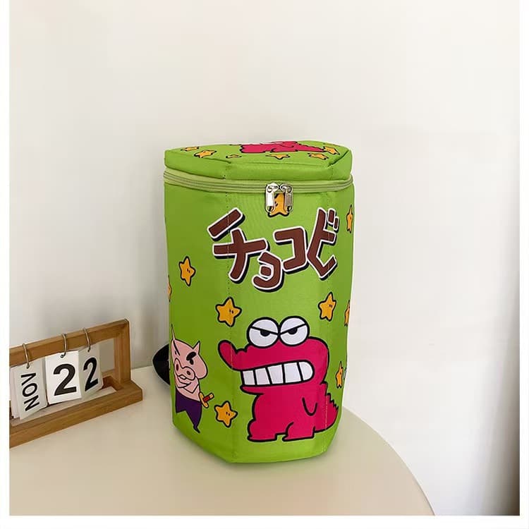 New crocodile cookie box backpack, 2024 new popular style, large capacity, cute cartoon schoolbag/backpack.