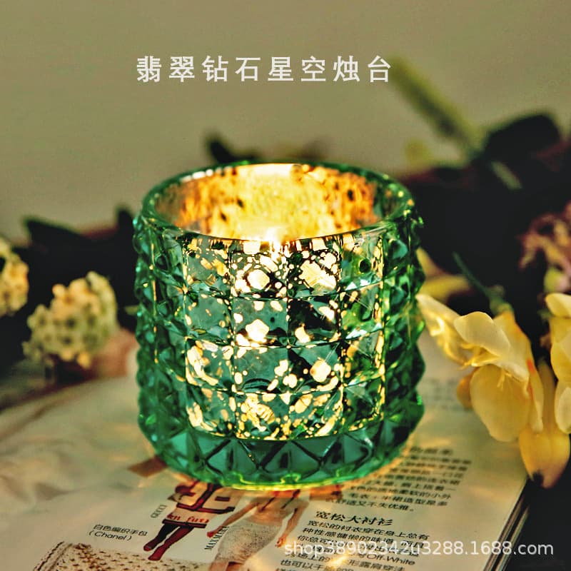 Aromatherapy candle with words, poem hidden in the fragrance, candle holder, romantic starry sky cup, candlelight night light, romantic fragrance birthday