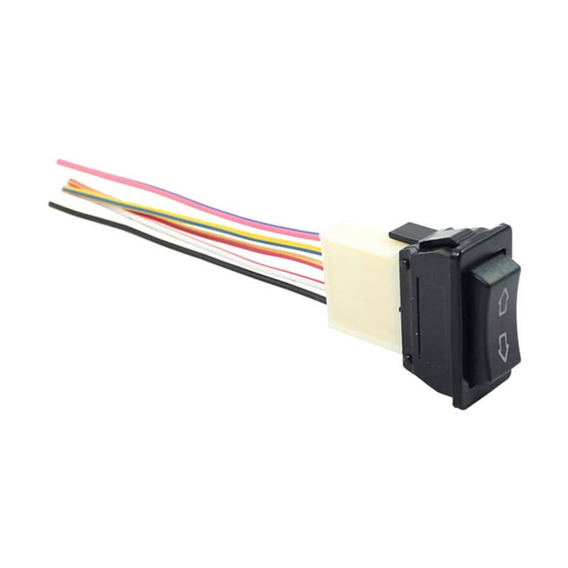 Car Window Regulator Switch Glass Lifter Santana Window Switch Glass Lift Button with Socket Wire