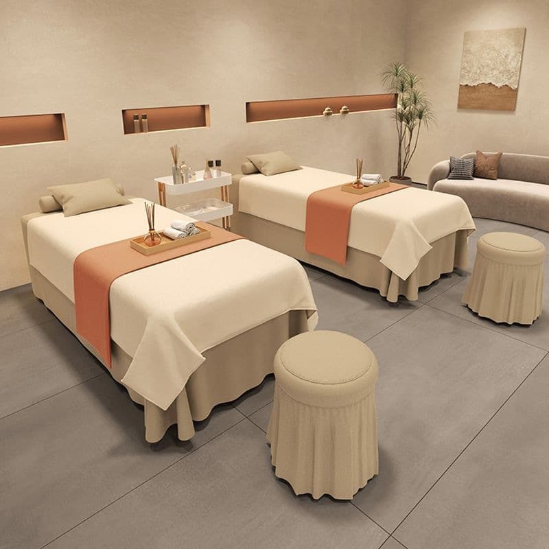 Beauty Bed Cover Set, High-End Simple, Beauty Salon Special Bed Cover, Massage, Physiotherapy, Tuina, Ear Cleaning, Head Therapy Bed Cover