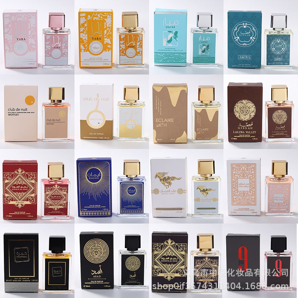 Factory wholesale cross-border best-selling Arabian women's mini perfume 30ml premium brand affordable alternative