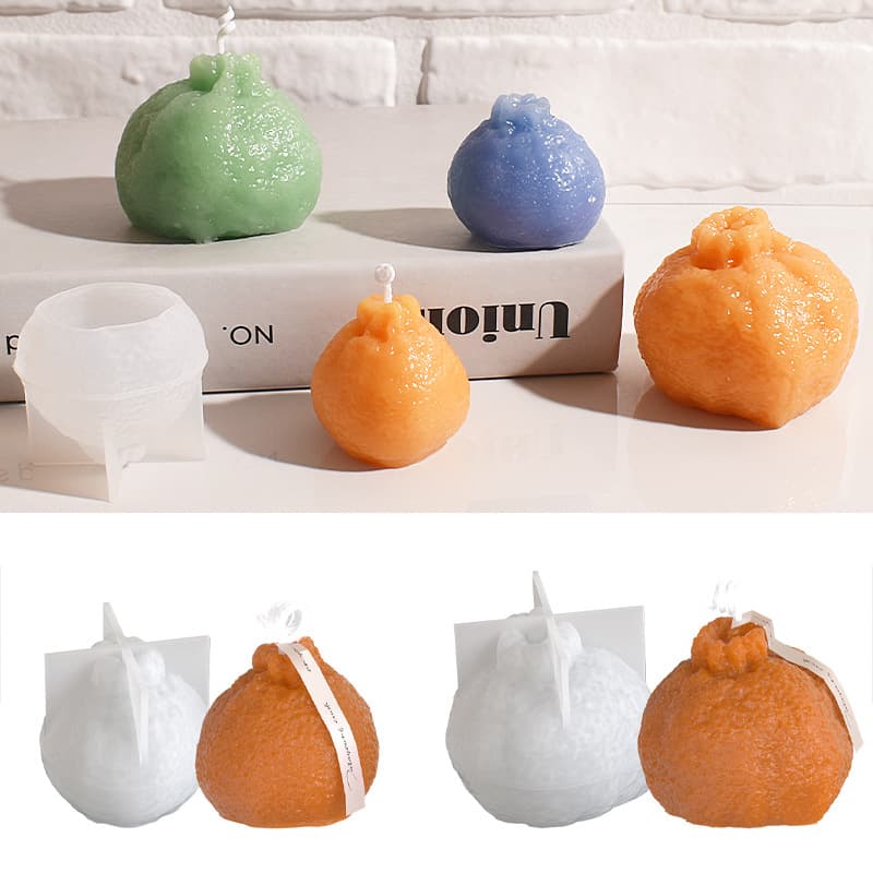 Ugly Orange Candle Fruit Silicone Mold DIY Aromatherapy Plaster Cement Orange Soy Wax Handmade Soap Epoxy Resin Mold