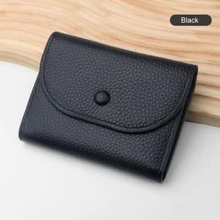New Style Snap Closure Short Portable Coin Purse Small Card Holder Multi-functional Mini Simple Wallet