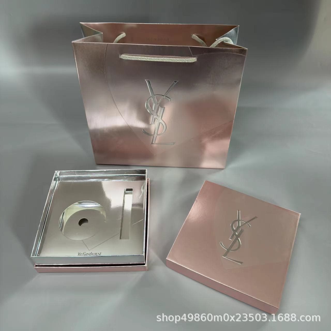 Desktop Cabinet Qixi Festival Embossed Lipstick Box YS Saint Small Gold Bar Cushion Box Perfume Gift Box Freedom Water Box