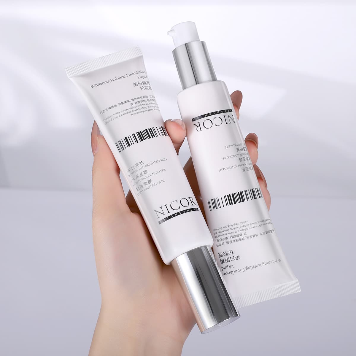 Nicor Whitening Primer Foundation 30g BB Cream Whitening Foundation Contour Non-Caking Concealer Bestseller Foundation