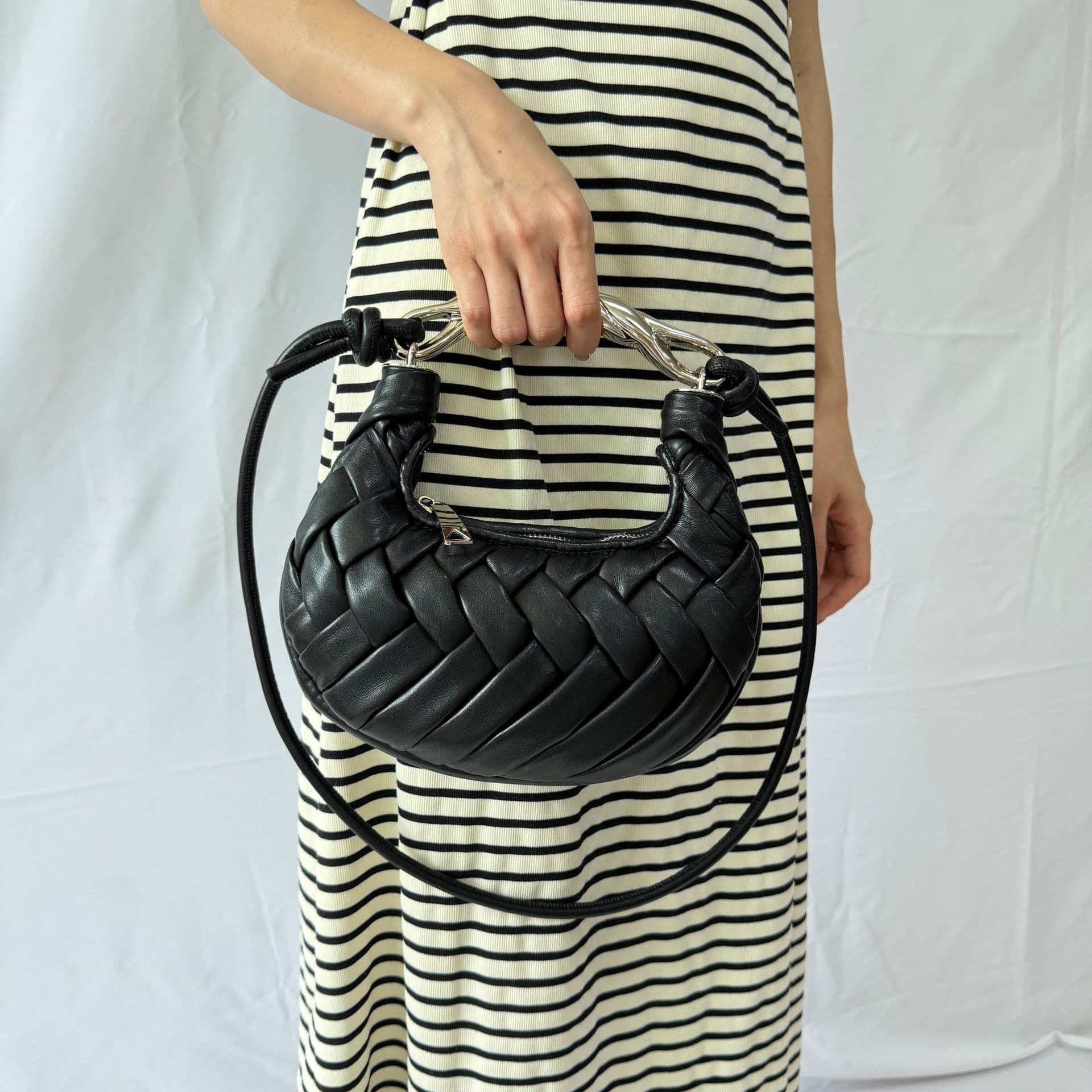 Cross-border Orla Bird's Nest Bag Women's High-End Woven Bag European and American Sardine Bag Niche Design Evening Bag