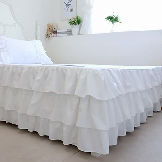 Custom Elastic Bed Skirt, Three-Layer Lace Bed Skirt, Princess Bed Skirt Without Mattress Cover, New Arrival Free Shipping