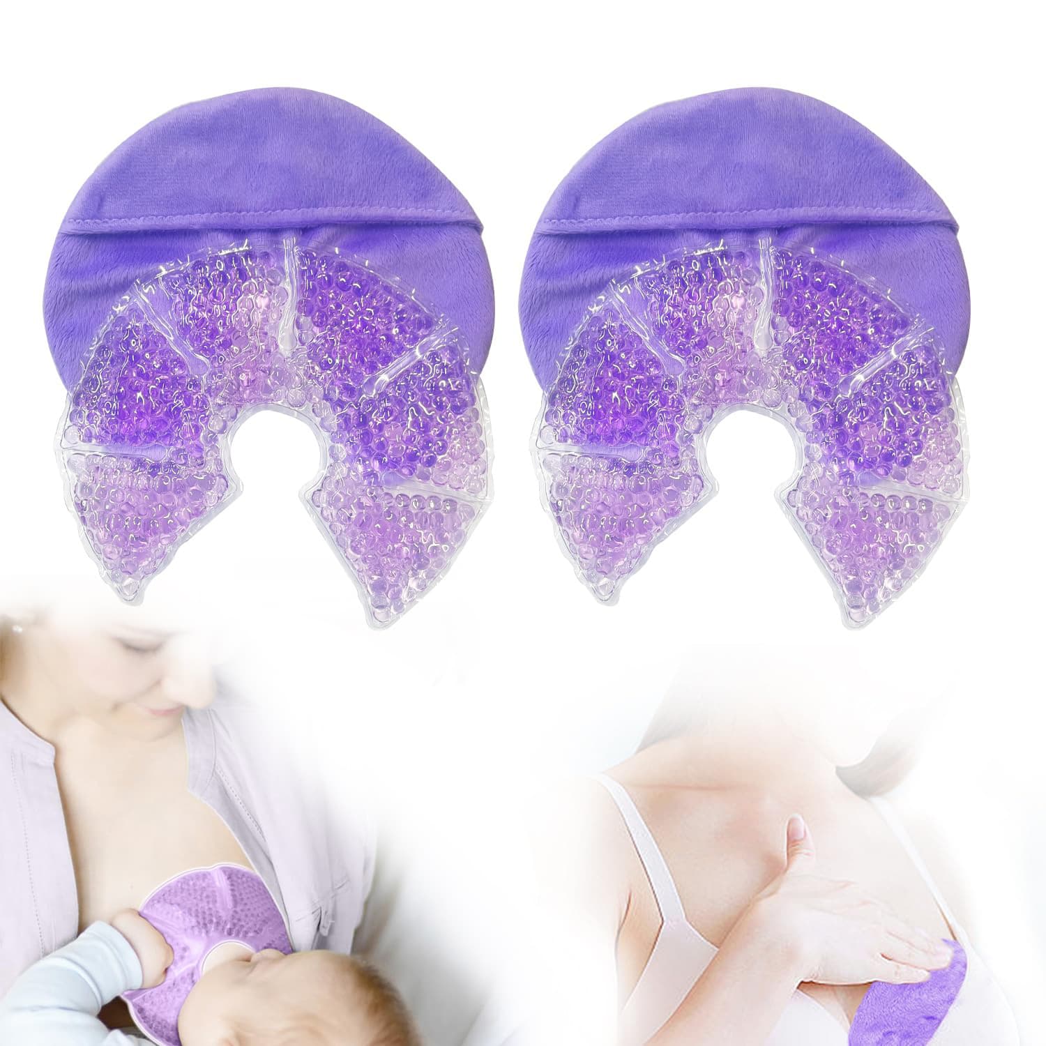 Gel-Based Hot/Cold Therapy Breast Pads, Postpartum Engorgement Relief, Nursing Pads Wholesale
