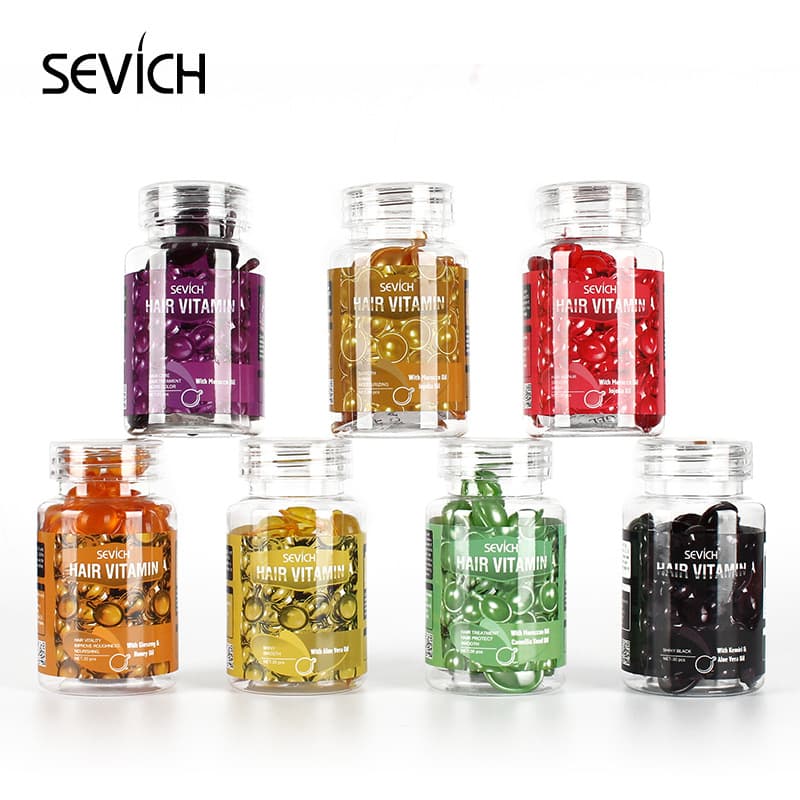 Hair Care Capsules Repair and Smooth Frizzy Hair, Repair Damaged Hair from Perm and Dye, Scalp Care, Bottled and Tablet-Packed Capsules