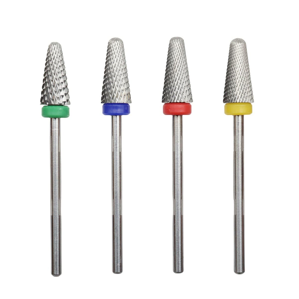 EasyNail circle tungsten steel cross-tooth tungsten steel nail polishing head, sharp and durable, 2.35mm handle diameter