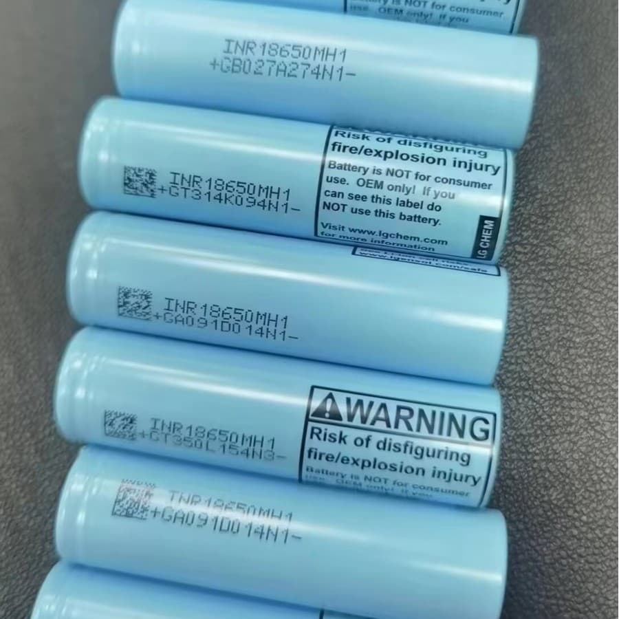 Original INR18650MH1 Lithium Battery 3200mAh 3.6V High Capacity for Power Tools and Flashlights