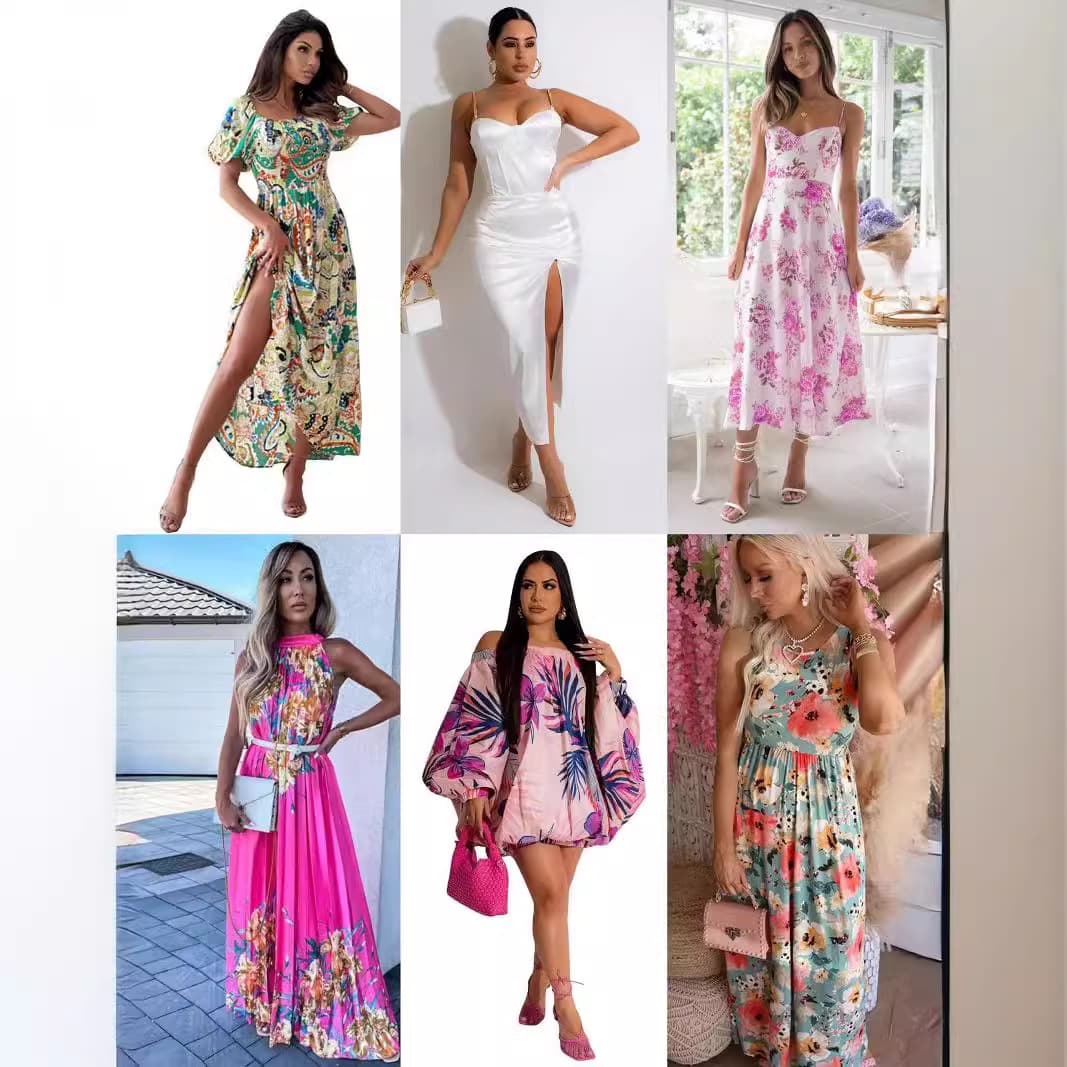 European and American sexy mixed-style women's dresses brand dresses Dazy, lovito, yions, emery ro