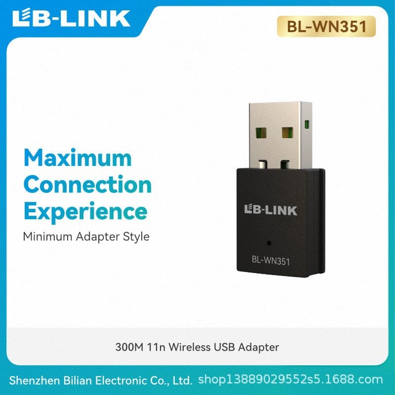 BL-WN351 Wireless Network Card 300M Desktop USB Laptop WiFi Receiver Transmitter LB-LINK