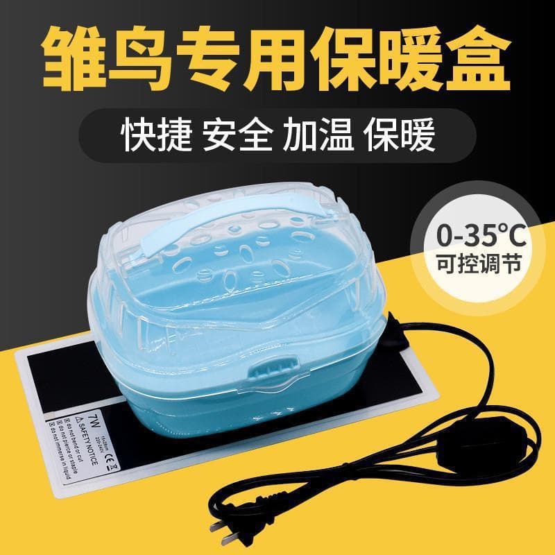 Insulated Warm Incubator for Hand-Rearing Baby Birds, Raising Cicadas, Crickets, Geckos, Mini Portable Constant Temperature Box