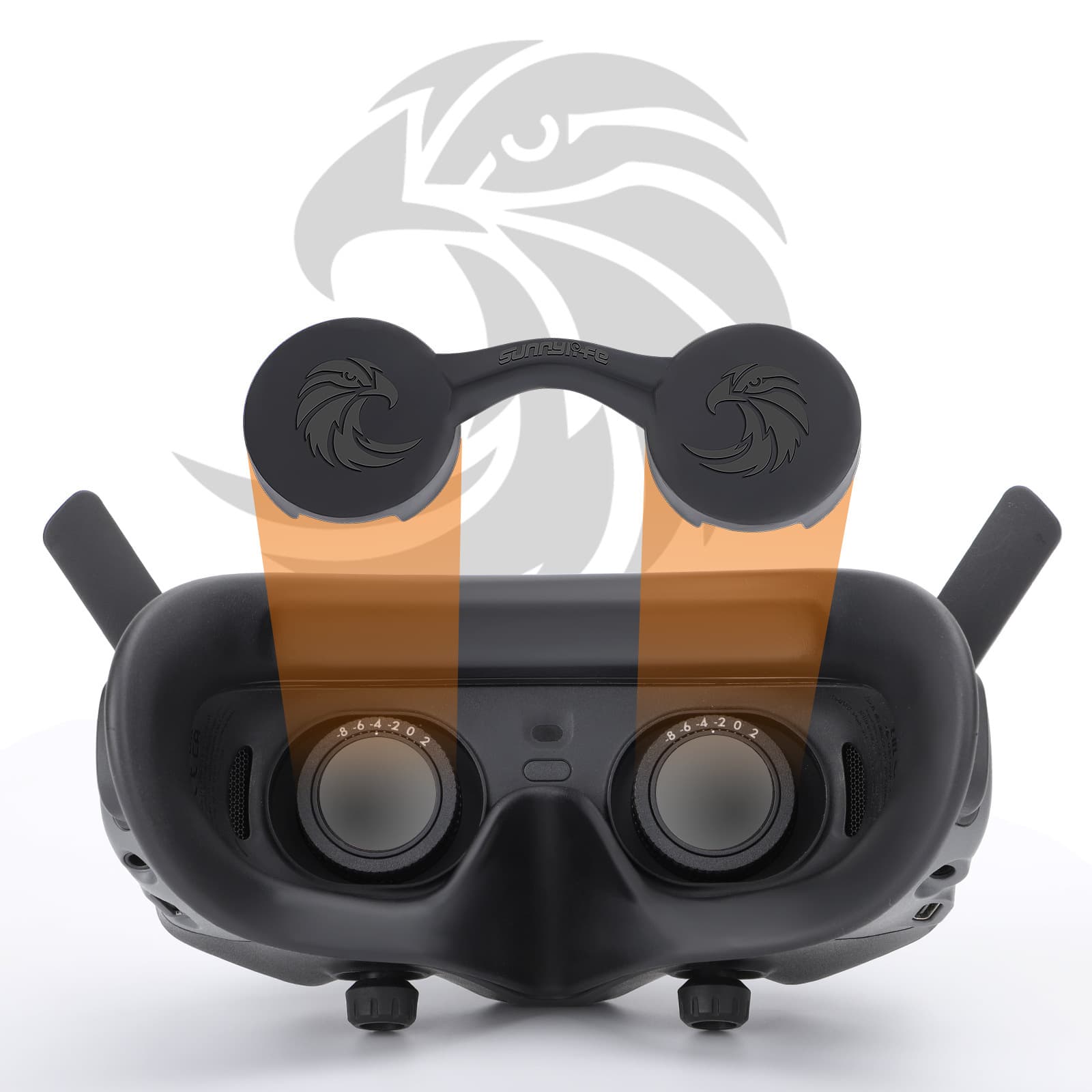Aina silicone goggles cover for DJI Avata 2/Goggles 2/3 flight goggles, dustproof and sunproof protective cover.