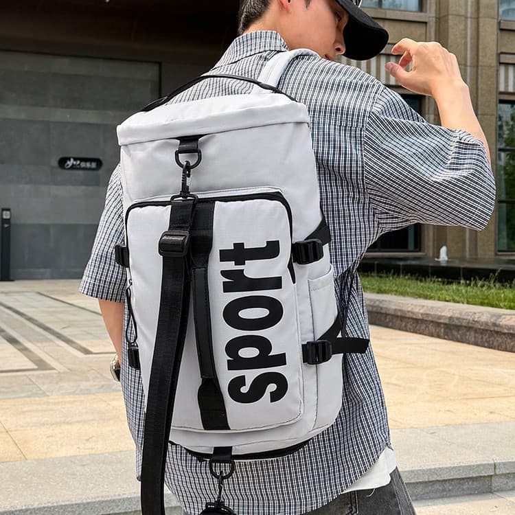 Men's Fashion Backpack Large Capacity Outdoor Sports Basketball Bag Travel Luggage Bag Multi-functional Backpack