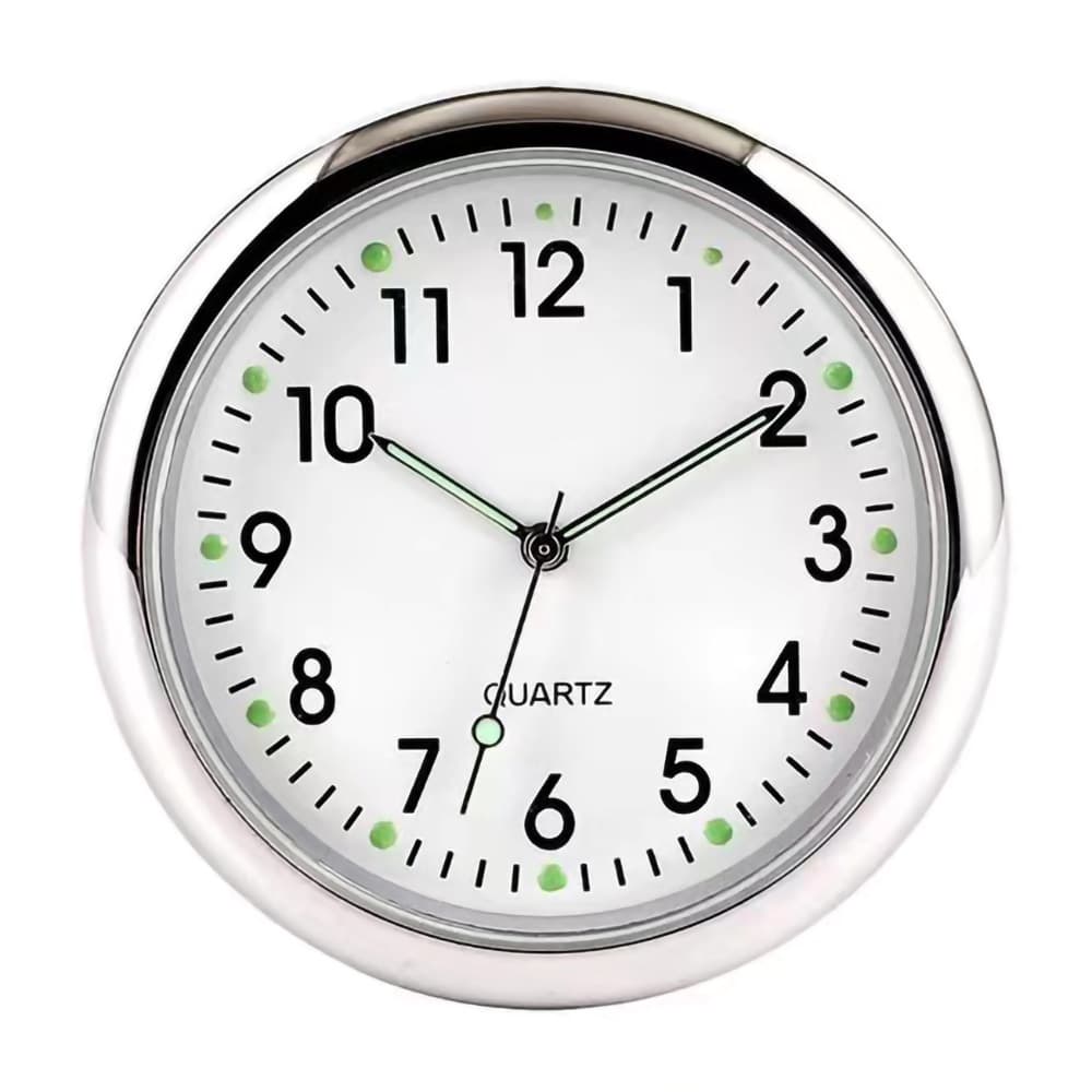 40mm luminous car decoration clock, creative quartz timepiece with included stand