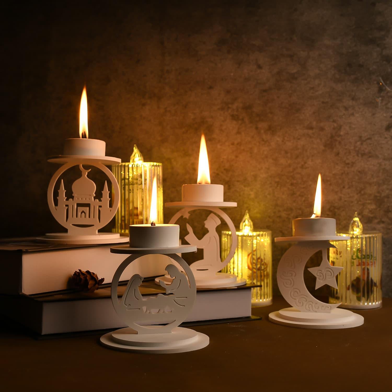 DIY Epoxy Mold Middle Eastern Culture Scented Candle Candle Holder Silicone Mold 3D Ornament Mold