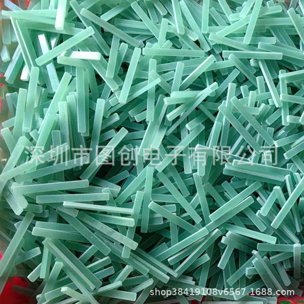 Aqua green FR4 fiberglass board custom shape engraving processing
